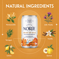Heart of Gold can and selected botanical ingredients.